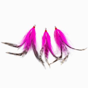 Striper Gear Buck Tail Treble Teasers w/ Feather